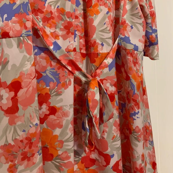 Marybelle Retro Floral Tieback Dress Sz 0x - Picture 3 of 13